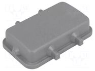 Protection cover; size 10B; Han; for double latch; thermoplastic HARTING