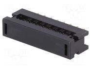 Connector: IDC; PIN: 16; 3A; 250V; IDC,THT; for ribbon cable; 2.54mm ADAM TECH