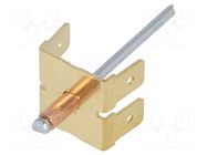 Terminal: flat; 6.3mm; 0.8mm; male x4; with copper rivet; riveted VOGT