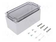 Enclosure: multipurpose; X: 82mm; Y: 162mm; Z: 85mm; TG ABS; ABS; grey SPELSBERG