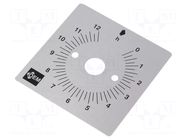 Scale for mechanical timer; Range of val: 0÷12h FAUCIGNY INSTRUMENTS