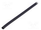Insulating tube; PVC; black; -20÷125°C; Øint: 2mm; L: 10m; UL94V-0 SIGI