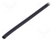 Insulating tube; PVC; black; -20÷125°C; Øint: 2mm; L: 10m; UL94V-0 SIGI