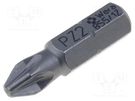 Screwdriver bit; Pozidriv®; PZ2; Overall len: 25mm WERA