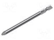 Screwdriver bit; Pozidriv®; PZ1; 1/4"; Overall len: 127mm WERA
