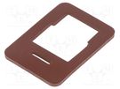 Flat gasket; GM,GML; GM/GMN; IP65; NBR rubber HIRSCHMANN