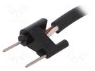 Cable with plug; 230VAC; 24VDC; -20÷55°C; 5m; black GELBAU