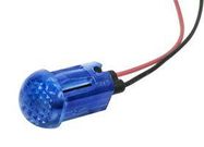 PANEL INDICATOR, BLUE, 12V, WIRE LEAD