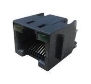 RJ45 CONN, JACK, 8P8C, 1PORT, TH