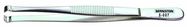 Component tweezers, 140 mm, nickel-plated