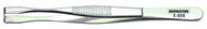 Component tweezers, 140 mm, nickel-plated