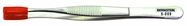 Component tweezers, 140 mm, nickel-plated