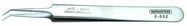 SMD tweezers, 110 mm, bent, very sharply pointed