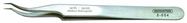 SMD tweezers, 120 mm, sickle-shape-curved, very sharply pointed