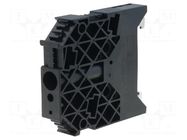 Holder; black; TS35 WEIDMÜLLER