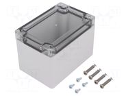 Enclosure: multipurpose; X: 82mm; Y: 122mm; Z: 85mm; TG ABS; ABS; grey SPELSBERG