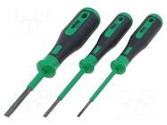 Kit: screwdrivers; slot; 2.5x0.4mm,3.5x0.5mm,5.5x0.8mm; 3pcs. WAGO