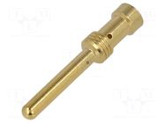 Contact; male; copper alloy; gold-plated; 2.5mm2; Han E®; crimped HARTING