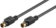 S-Video Connector Cable, Single Shielded, 2 m - Mini-DIN 4 male (S-Video) > Mini-DIN 4 male (S-Video)