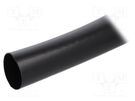 Insulating tube; PVC; black; -20÷125°C; Øint: 24mm; L: 10m; UL94V-0 SIGI