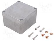 Enclosure: multipurpose; X: 75mm; Y: 80mm; Z: 52mm; 1590Z; aluminium HAMMOND