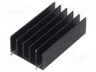 Heatsink: extruded; TO220,TO247; black; L: 50mm; W: 30mm; H: 15mm STONECOLD