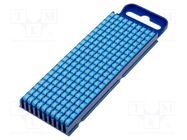 Markers; Marking: 6; 2.8÷3.8mm; polyamide; blue; -40÷85°C; push-in 