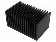 Heatsink: extruded; grilled; black; L: 100mm; W: 160mm; H: 82mm FISCHER ELEKTRONIK