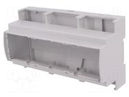 Enclosure: for DIN rail mounting; Y: 91mm; X: 160.2mm; Z: 62mm; grey ITALTRONIC
