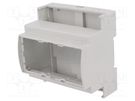 Enclosure: for DIN rail mounting; Y: 90mm; X: 87.8mm; Z: 62mm; grey ITALTRONIC