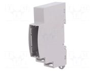 Enclosure: for DIN rail mounting; Y: 90mm; X: 18mm; Z: 62mm; grey ITALTRONIC