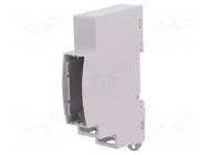 Enclosure: for DIN rail mounting; Y: 90mm; X: 18mm; Z: 62mm; grey ITALTRONIC