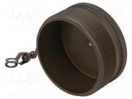 Protection cover; external thread,threaded joint; olive; 97 AMPHENOL
