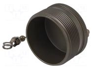 Protection cover; male; external thread,threaded joint; olive AMPHENOL