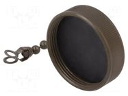 Protection cover; internal thread,threaded joint; olive; 97 AMPHENOL