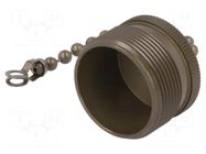 Protection cover; external thread,threaded joint; olive; 97 AMPHENOL