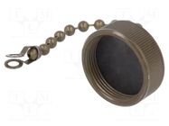 Protection cover; internal thread,threaded joint; olive; 97 AMPHENOL