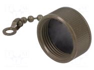 Protection cover; internal thread,threaded joint; olive; 97 AMPHENOL