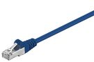 CAT 5e Patch Cable, F/UTP, blue, 0.5 m - copper-clad aluminium wire (CCA)