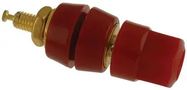 BINDING POST, BRASS, RED, 30A, 1KV