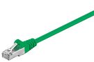 CAT 5e Patch Cable, F/UTP, green, 0.5 m - copper-clad aluminium wire (CCA)