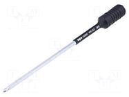 Holder; 1/4"; Overall len: 162mm; Mounting: hexagonal 6mm; ESD WIHA