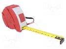 Measuring tape; L: 5m; Width: 19mm; Enclos.mat: ABS,rubber; measure MEDID