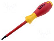 Screwdriver: insulated; Pozidriv®; PZ2; Blade length: 100mm; 1kVAC WIHA