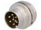 Connector: M16; socket; male; soldering; PIN: 7; 5A; 250V; IP40 LUMBERG
