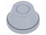 Grommet; Ømount.hole: 48mm; grey; Panel thick: 1÷4mm; L: 32mm ESSENTRA