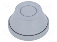 Grommet; Ømount.hole: 48mm; grey; Panel thick: 1÷4mm; L: 32mm ESSENTRA