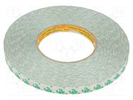 Tape: fixing; W: 12mm; L: 50m; Thk: 0.26mm; acrylic; white; -40÷70°C 3M