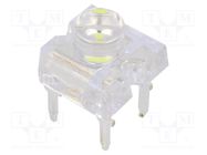 LED Super Flux; 7.62x7.62mm; white cold; 1560÷2180mcd; 120°; 30mA OPTOSUPPLY