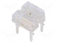 LED Super Flux; red; 7.62x7.62mm; 750÷1000mcd; 180°; Front: flat OPTOSUPPLY